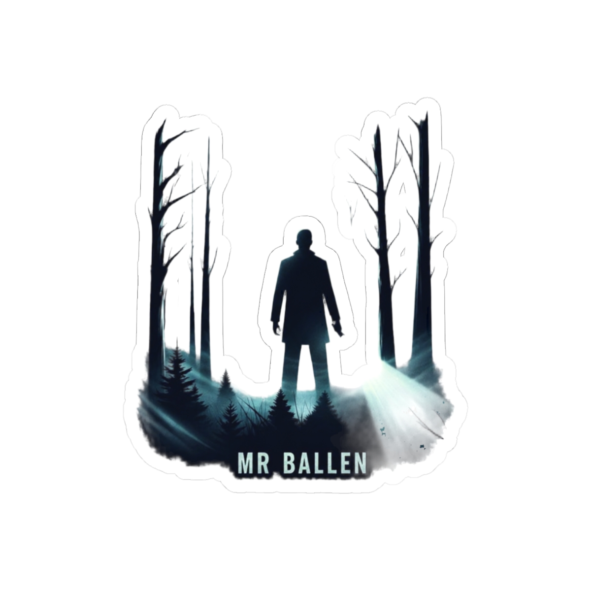 MrBallen Fanart Sticker | Bold Strange Dark Mysterious Vinyl Decal